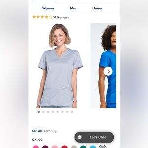 Cherokee workwear revolution scrub set